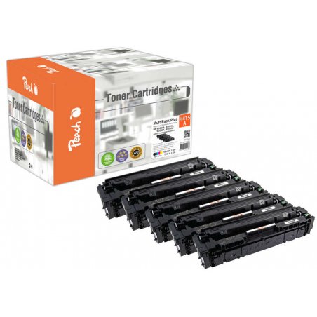 Peach PT1140 toner cartridge 5 pc(s) Compatible Black, Cyan, Magenta, Yellow