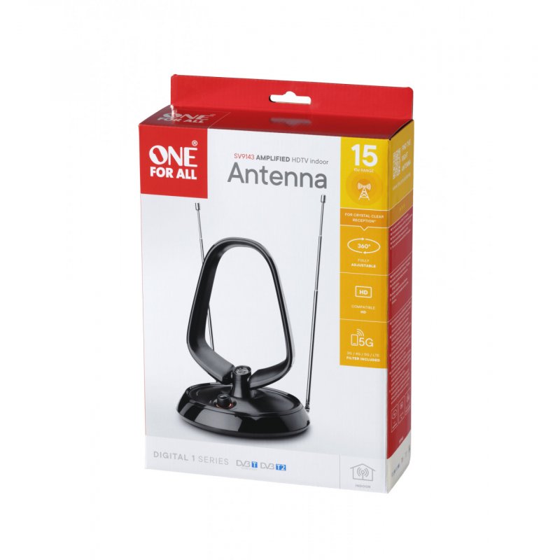 One DVB-T Antenne 43 dB