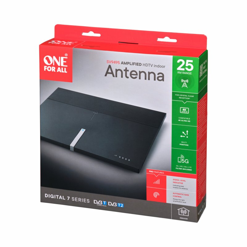 One DVB-T2 360° Premium Antenne 5G