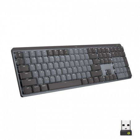 Logitech MX Mechanical clavier RF sans fil + Bluetooth QWERTZ Suisse Graphite, Gris