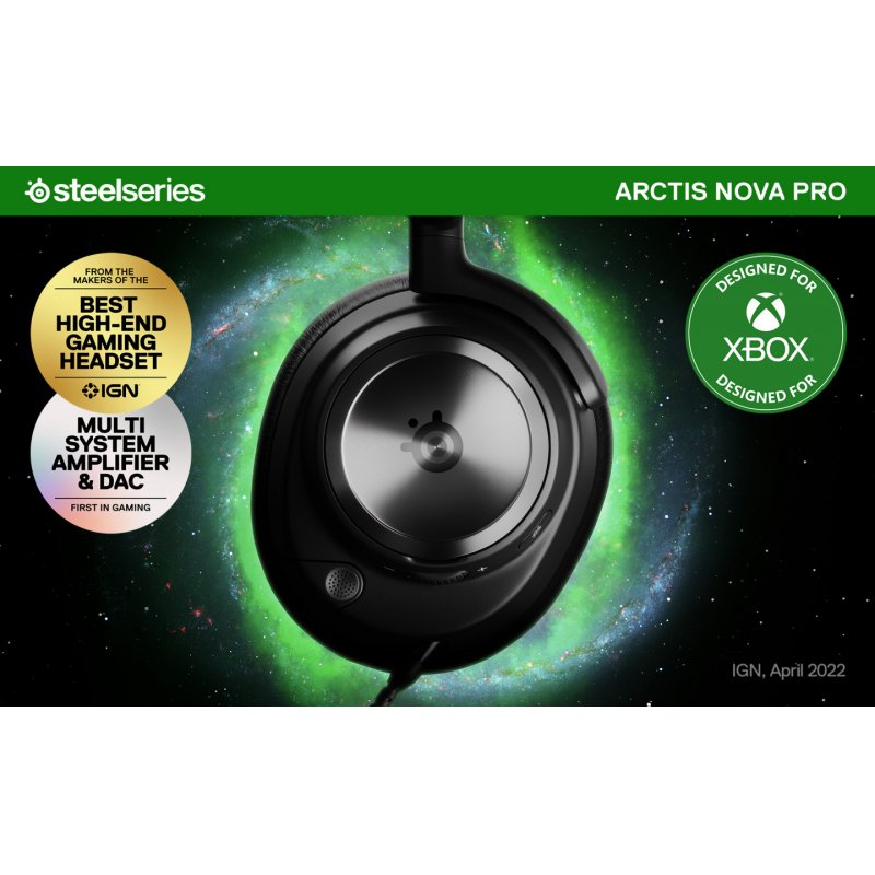 Steelseries Arctis Nova Pro Wireless Xbox Headset Wired & Wireless Head-band Gaming Bluetooth Charging stand Black
