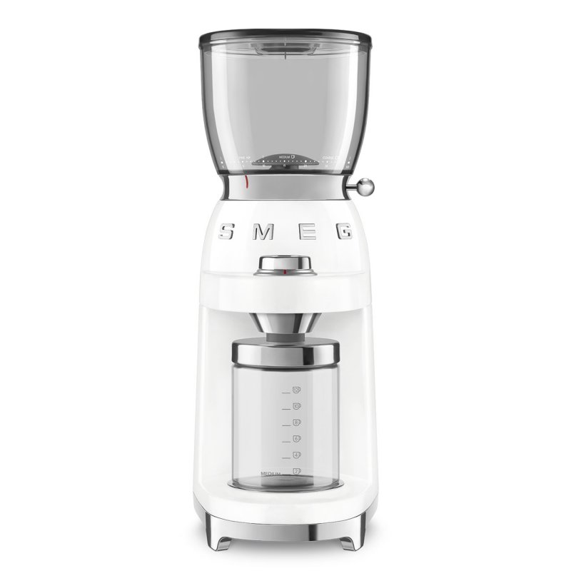 Smeg CGF01WHEU appareil à moudre le café 150 W Blanc