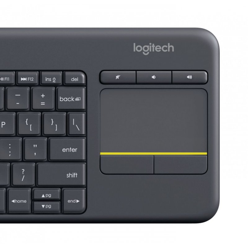 Logitech Wireless Touch Keyboard K400 Plus Clavier HTPC pour PC connecté aux télévisions