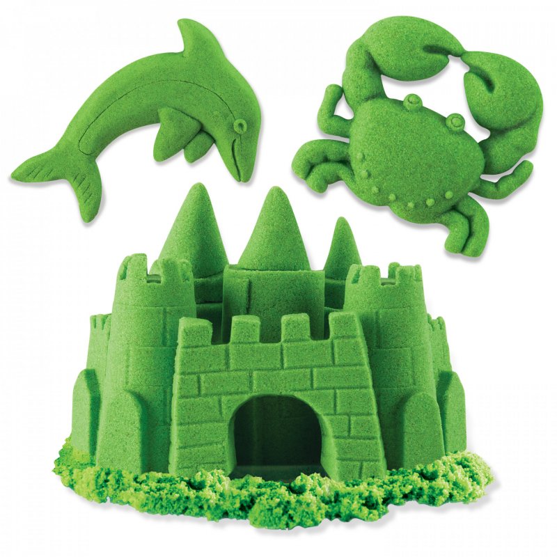 Kinetic Sand , 907 g (2 lb) de vert pour mélanger, modeler et créer, à partir de 3 ans