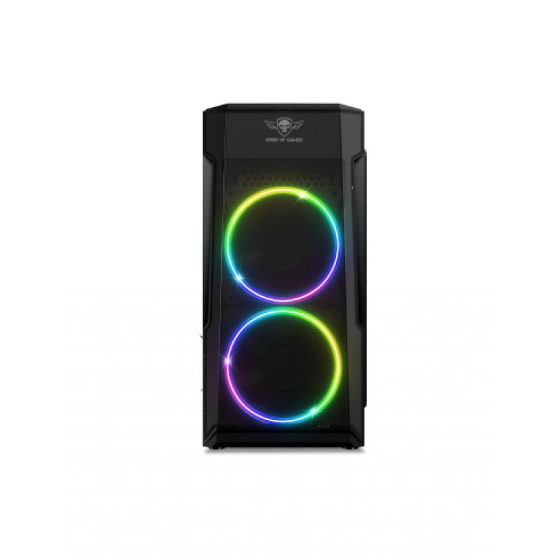 Boitier Mini Tour Micro ATX Spirit of Gamer Deathmatch 3 RGB avec panneaux vitrés (Noir)