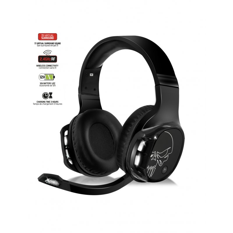 Spirit of Gamer XPERT-H1100 Headset Wired & Wireless Head-band Gaming Black