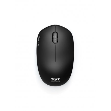 Souris sans fil Port Designs (Noir)