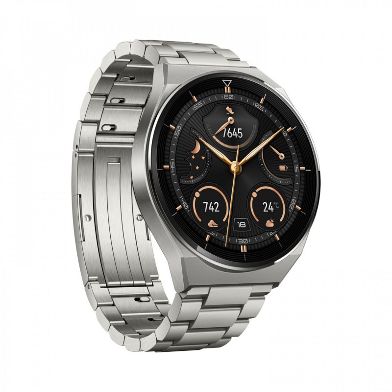 Huawei WATCH GT 3 Pro 3,63 cm (1.43") AMOLED 46 mm Numérique 466 x 466 pixels Écran tactile 4G Titane GPS (satellite)