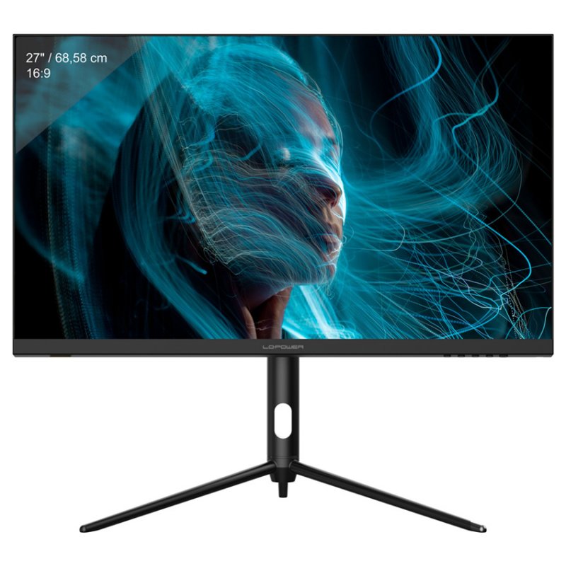 68,58cm/27'' (3840x2160) LC-Power LC-M27-4K-UHD-144-V2 Gaming 144Hz 16:9 1ms IPS DP 2xHDMI USB-C VESA Pivot Speaker 4K U