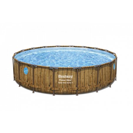 Bestway 56977 piscine hors sol Rond 23062 L Marron