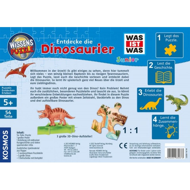 Kosmos 682873 puzzle Jigsaw puzzle 100 pc(s) Dinosaurs