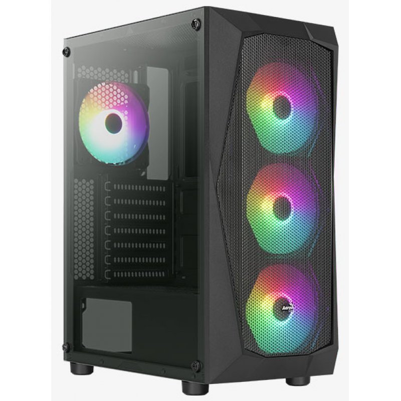 Aerocool Falcon V1 Mdi-Tower, Acrylglas - schwarz