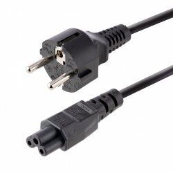 StarTech.com Câble d'Alimentation pour Ordinateur Portable de 3m - Prise EU vers Connecteur C5, 2,5A 250V - Cordon d'Al