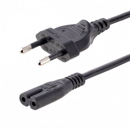 LAPTOP POWER CORD - 2M (6FT) - EU PLUG TO C7 - 18AWG