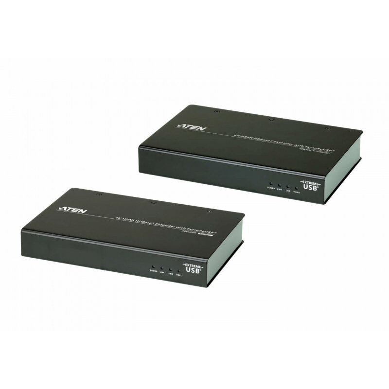 ATEN Système d'extension HDBaseT HDMI 4K avec ExtremeUSB (4K à 100m) (HDBaseT Classe A)