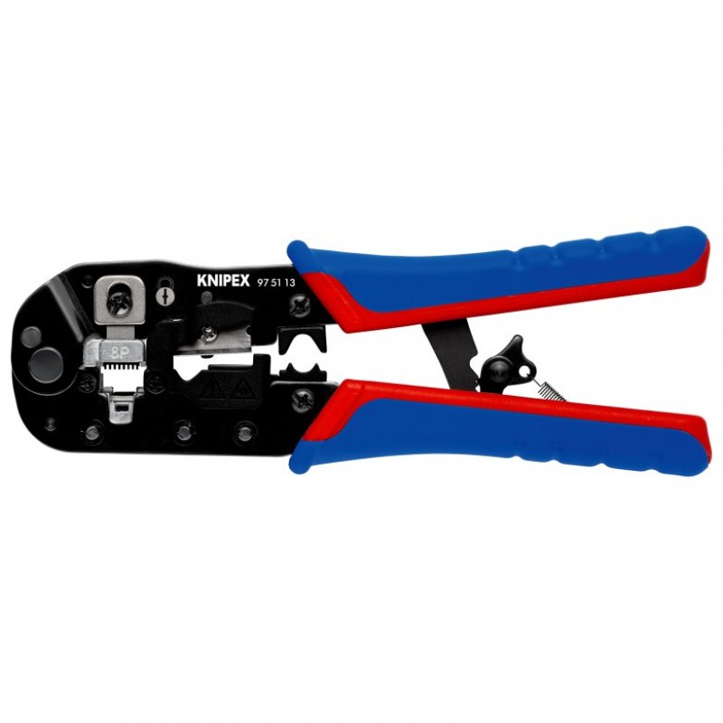 Knipex 97 51 13 Pince à sertir Noir, Bleu, Rouge