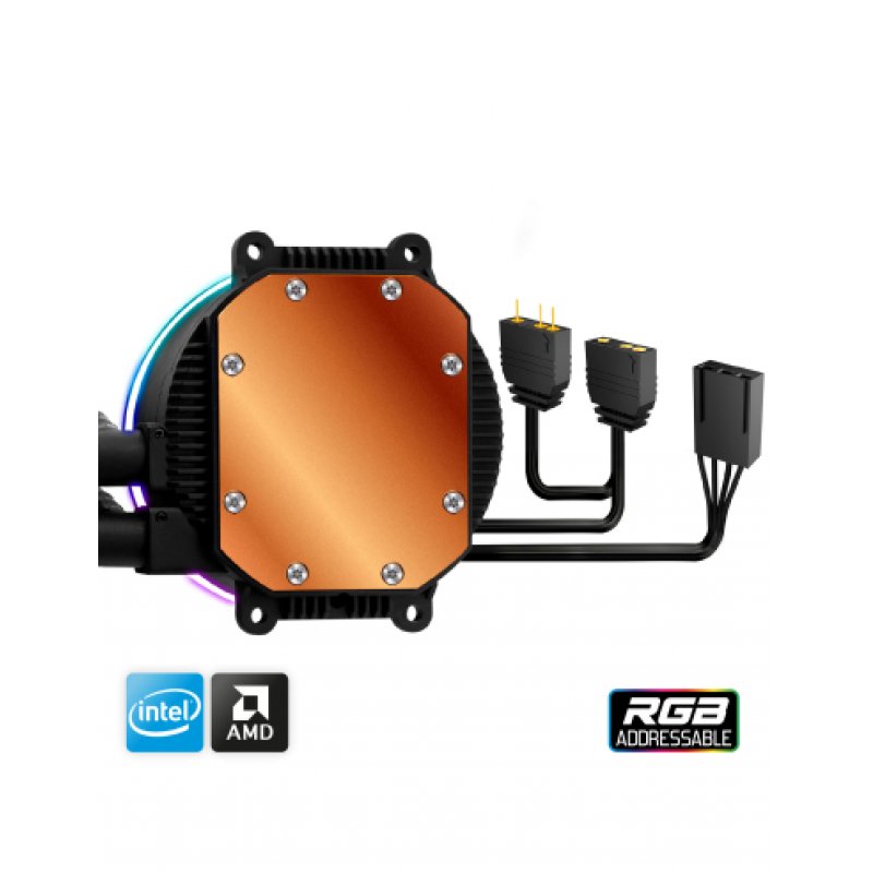 Kit Watercooling LIQUID FORCE CPU COOLER 240MM ARGB.