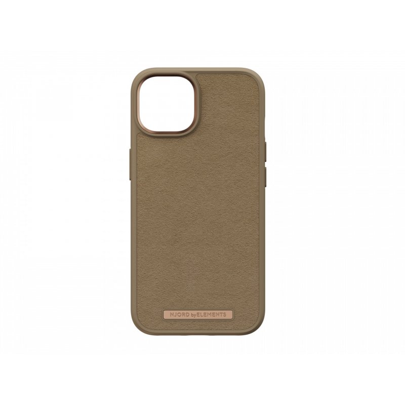 Njord byELEMENTS Suede Comfort+ Case - iPhone 14 - Camel