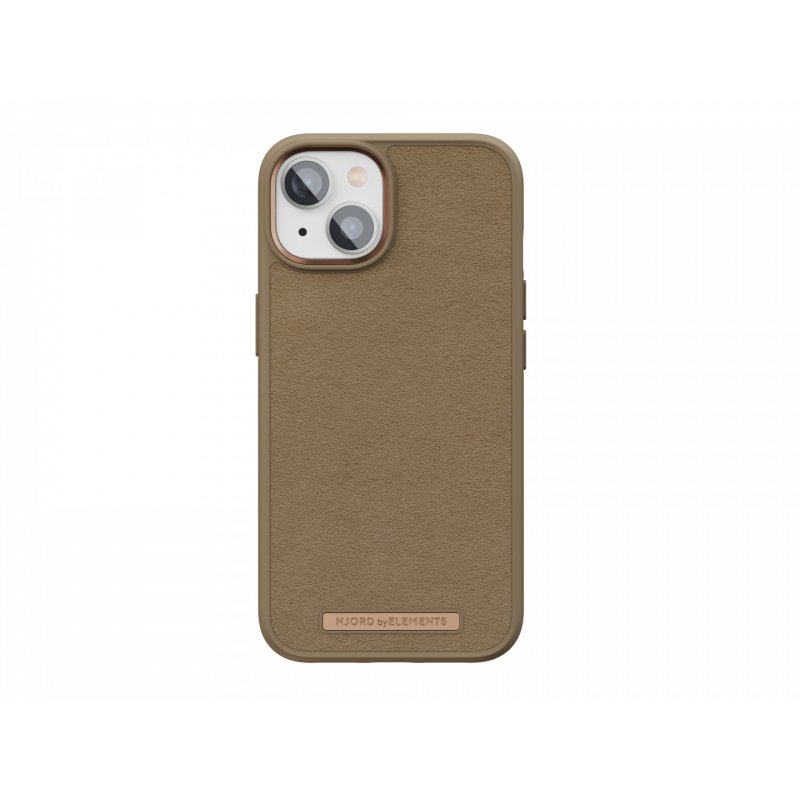 Njord byELEMENTS Suede Comfort+ Case - iPhone 14 - Camel