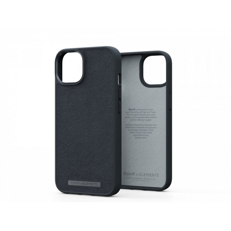 Njord byELEMENTS Suede Comfort+ Case - iPhone 14 - Black