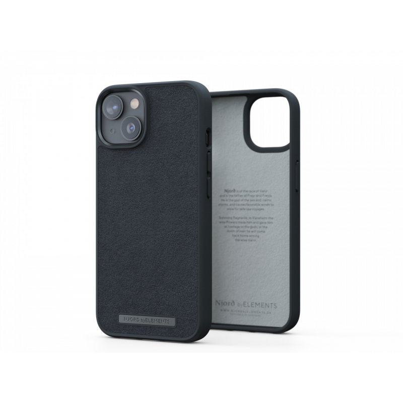 Njord byELEMENTS Suede Comfort+ Case - iPhone 14 - Black
