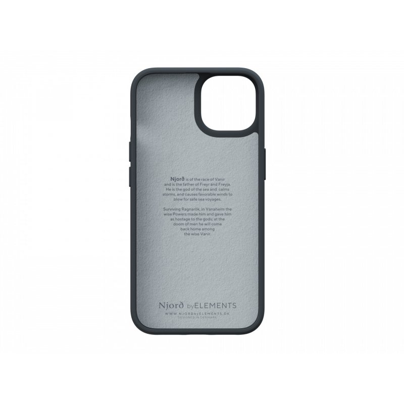 Njord byELEMENTS Suede Comfort+ Case - iPhone 14 - Black