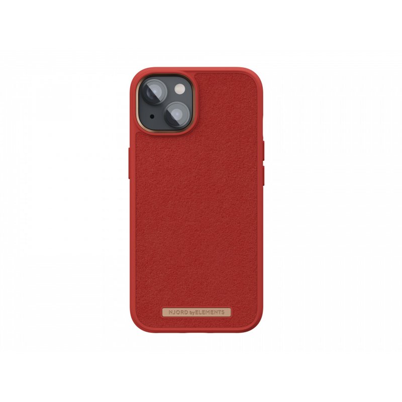 Njord byELEMENTS Suede Comfort+ Case - iPhone 14 - Burnt Orange