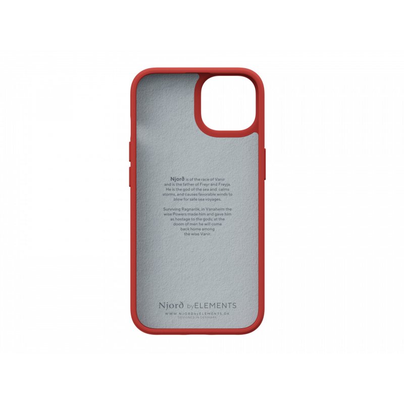 Njord byELEMENTS Suede Comfort+ Case - iPhone 14 - Burnt Orange