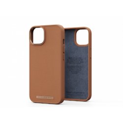 Njord byELEMENTS Genuine Leather Case for Apple iPhone 14, Cognac