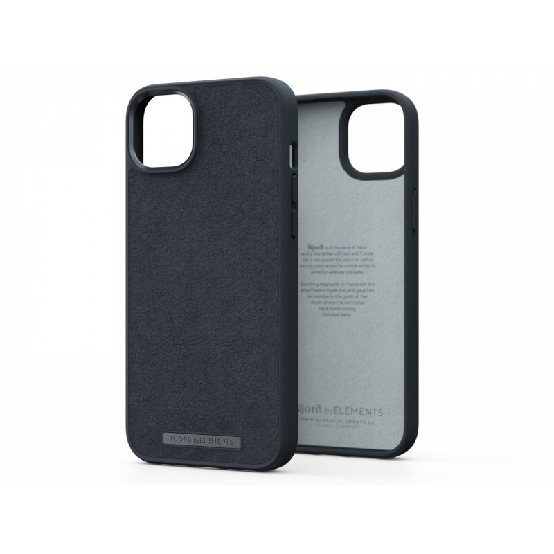 Njord byELEMENTS Suede Comfort+ Case - iPhone 14 Plus - Black