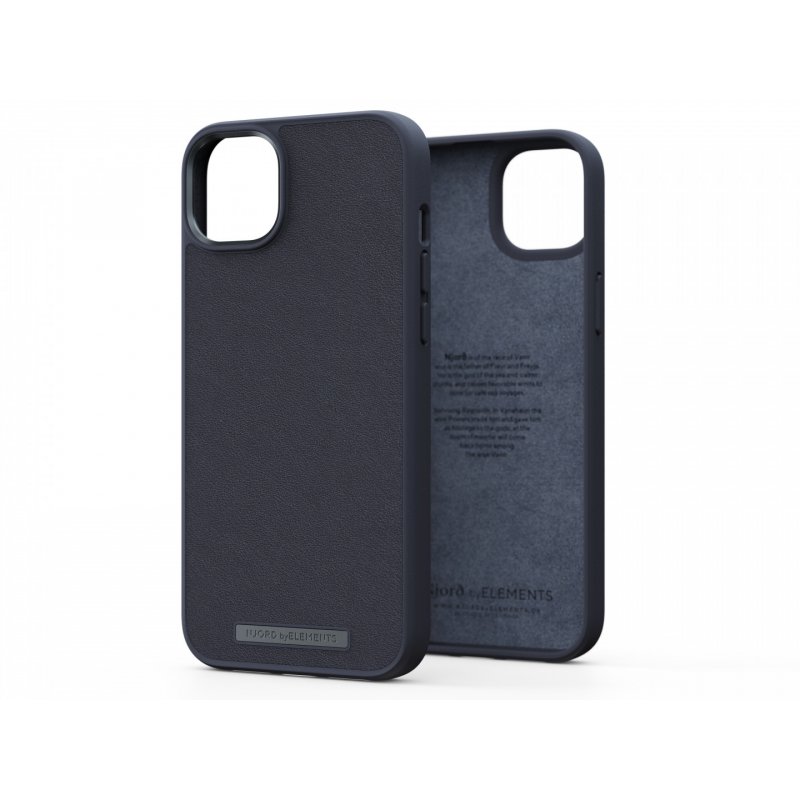 Njord byELEMENTS Genuine Leather Case for Apple iPhone 14 Plus, Black