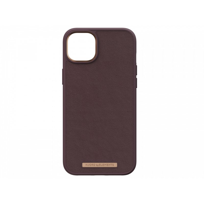 Njord byELEMENTS Genuine Leather Case for Apple iPhone 14 Plus, Brown