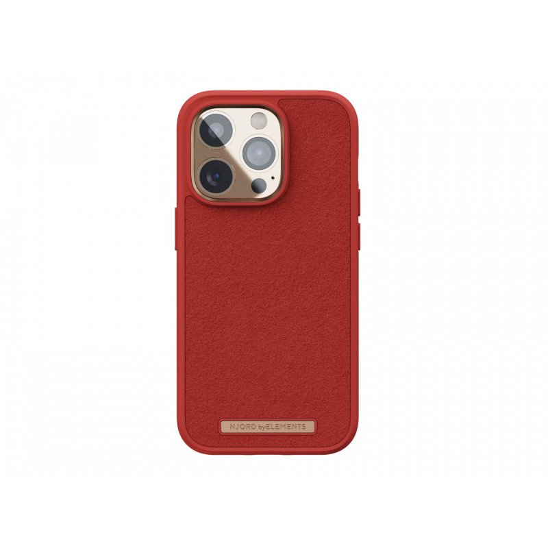 Njord byELEMENTS Suede Comfort+ Case - iPhone 14 Pro - Burnt Orange