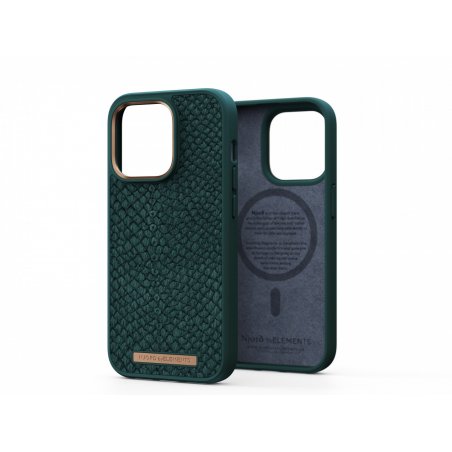 SALM.LEATHER MAGSAFE CASE IPHONE 14 PRO 6.1 GREE