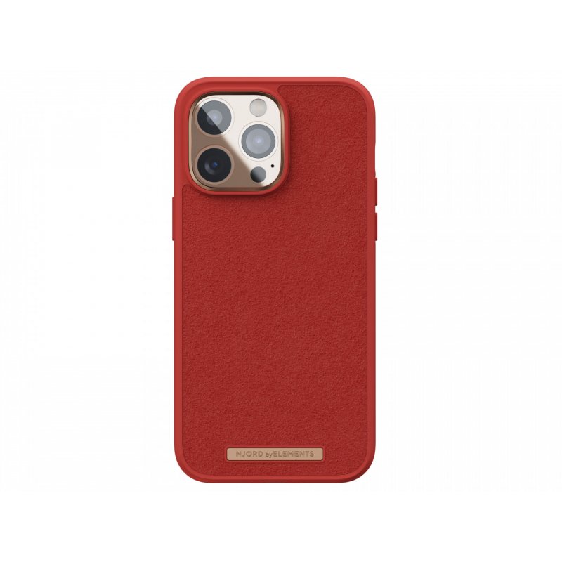 Njord byELEMENTS Suede Comfort+ Case - iPhone 14 Pro Max - Burnt Orange