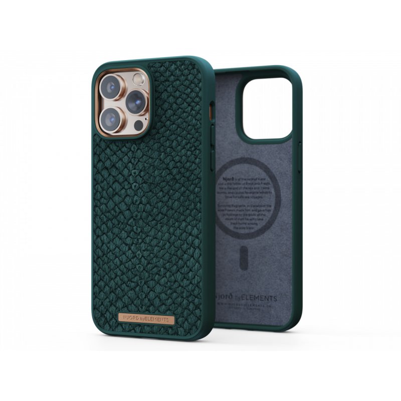SALM.LEATHER MAGSAFE CASE IPHONE 14 PRO 6.7 GREE