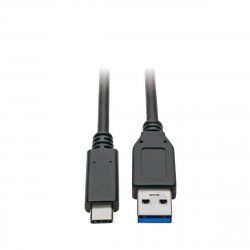 Tripp Lite U428-C03-G2 USB-C to USB-A Cable (M/M), USB 3.2 Gen 2 (10 Gbps), USB-IF Certified, Thunderbolt 3 Compatible, 