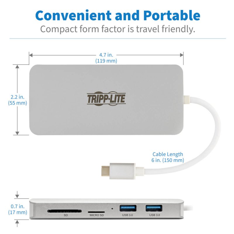 EATON TRIPPLITE USB-C Dock 4K HDMI USB