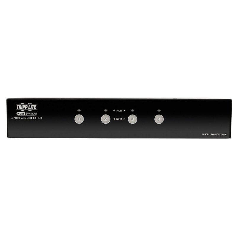 Tripp Lite B004-DPUA4-K commutateur écran, clavier et souris Noir