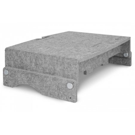 BakkerElkhuizen Q-riser 110 Circular 43.2 cm (17") Grey Desk