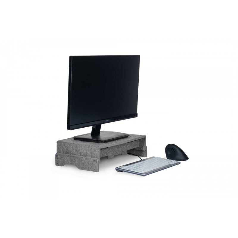 BakkerElkhuizen Q-riser 110 Circular 43,2 cm (17") Gris Bureau