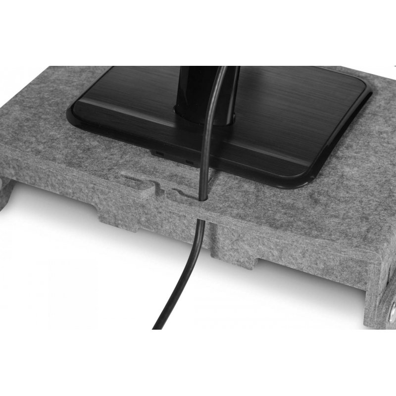 BakkerElkhuizen Q-riser 110 Circular 43,2 cm (17") Gris Bureau