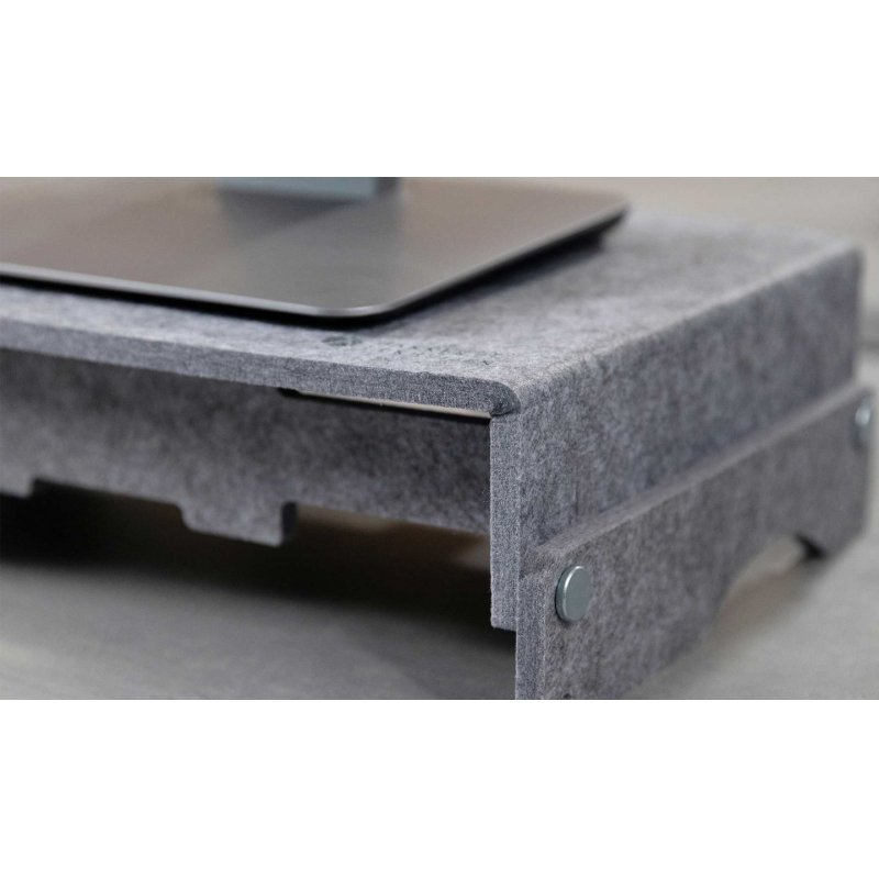 BakkerElkhuizen Q-riser 110 Circular 43.2 cm (17") Grey Desk