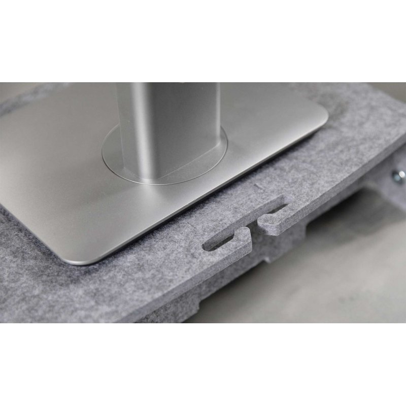 BakkerElkhuizen Q-riser 110 Circular 43.2 cm (17") Grey Desk