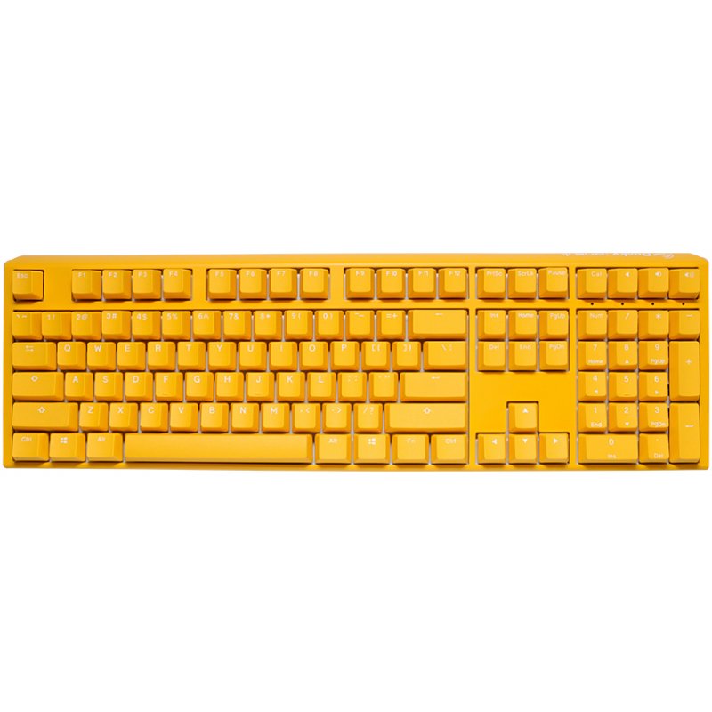 Ducky One 3 Yellow Gaming Tastatur RGB LED - MX-Clear US keyboard USB US English