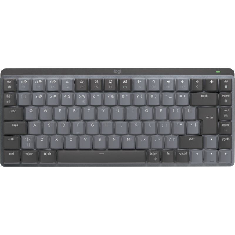 Logitech MX Mini Mechanical keyboard RF Wireless + Bluetooth QWERTY US International Graphite, Grey
