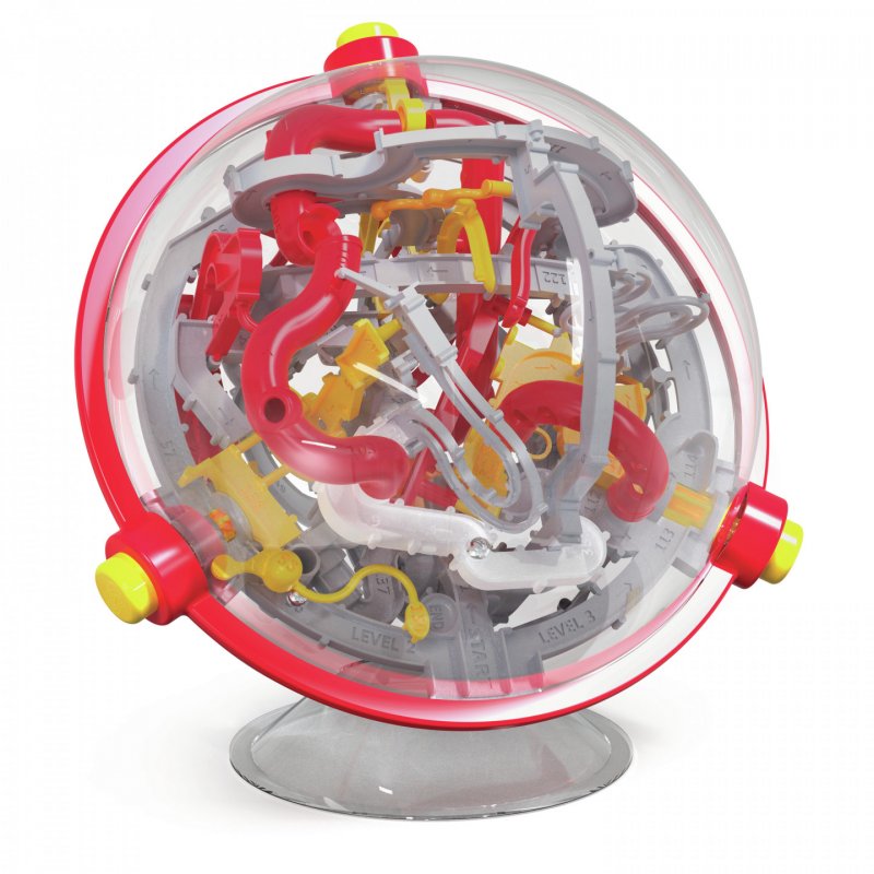 Perplexus Portal, 3D Puzzle Ball Maze Fidget Toys Kids Games Travel Games Puzzle Games Fidget Ball with 150 Obstacles, f