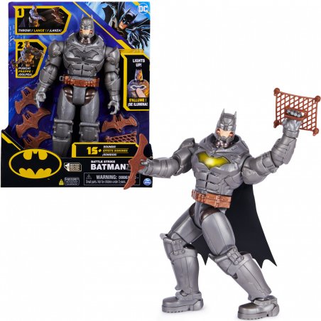 DC Comics BATMAN - Figurine Batman Deluxe 30 Cm - Figurine Articulée Batman 30 Cm - Avec Effets Sonores Et Lumineux - 5