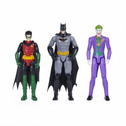 DC Comics BATMAN - PACK 3 FIGURINES 30 CM BATMAN/ROBIN/LE JOKER - - Figurines Batman Robin Le Joker Articulées De 30 cm