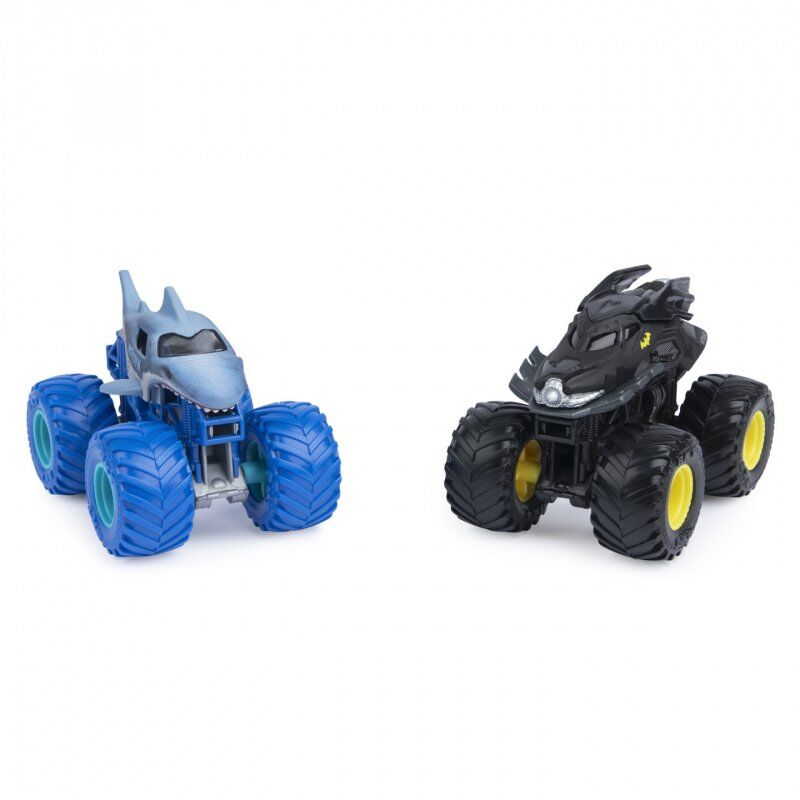 Monster Jam , Monster trucks officiels en métal moulé Batman Vs. Megalodon Die-Cast, échelle 1:64, jouets pour garço